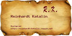 Reinhardt Katalin névjegykártya