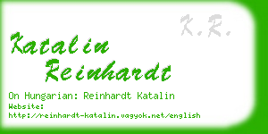 katalin reinhardt business card